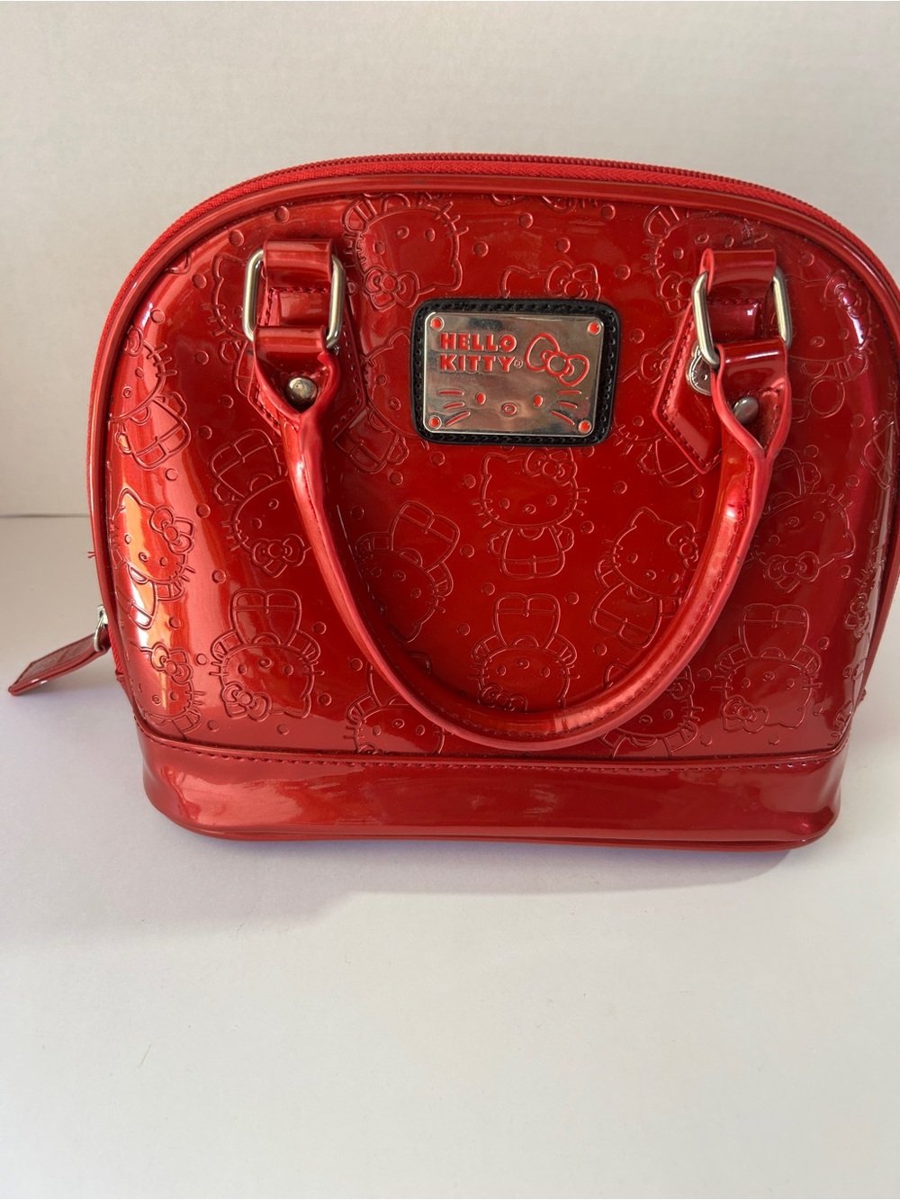 Hello Kitty Glossy Red Mini Dome Satchel